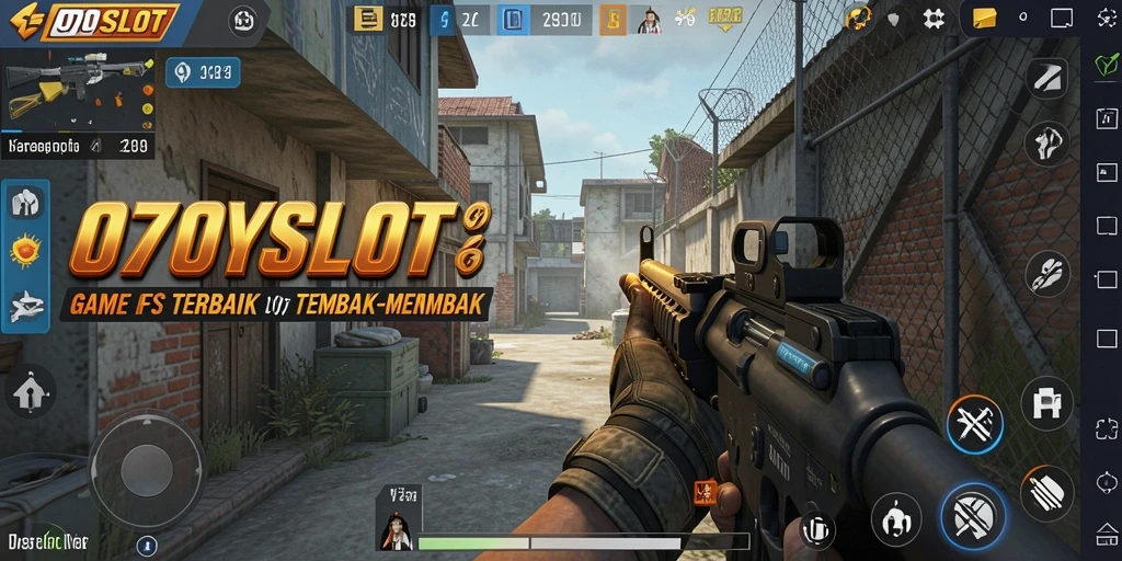 Screenshot 070SLOT menunjukkan aksi tembak-menembak yang mendebarkan.