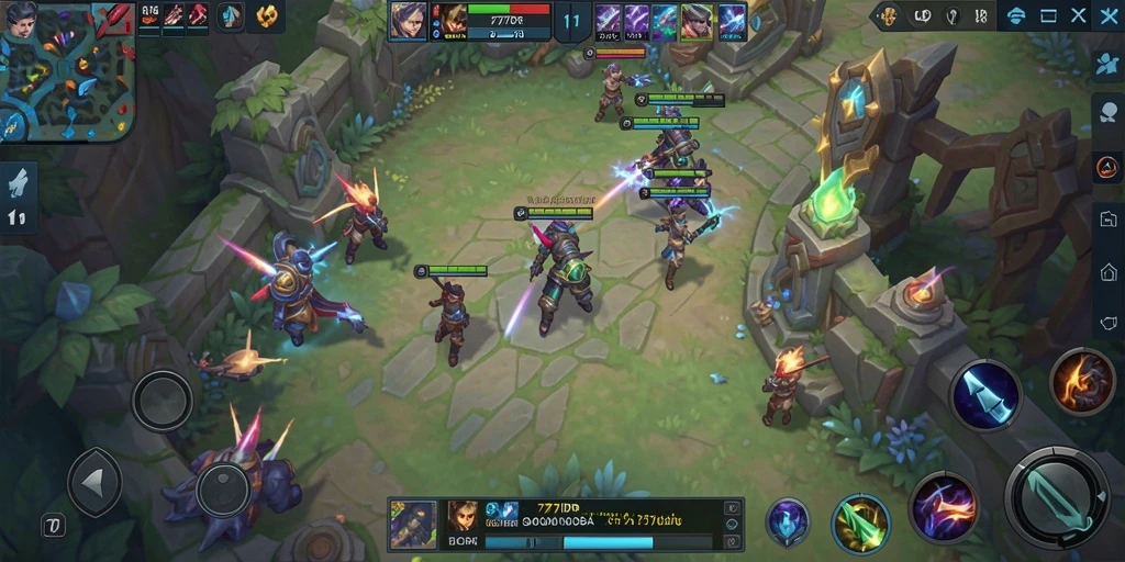 Screenshot gameplay seru dalam 777IDR yang menunjukkan aksi tim.
