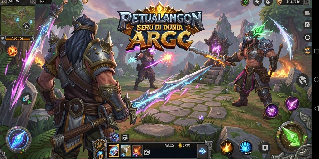 Tangkapan layar menampilkan pertarungan seru di API36 dengan karakter yang kuat.