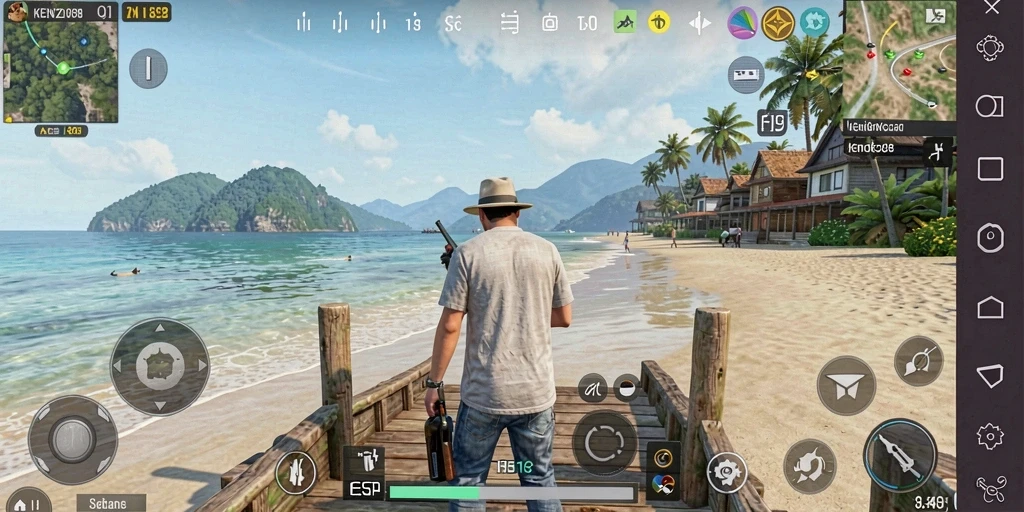 Tampilan gameplay menarik di KENZO188 dengan karakter dan lingkungan yang hidup.