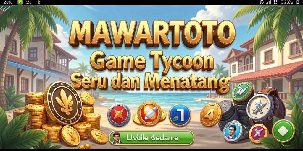 Tampilan gameplay seru dari MAWARTOTO yang menghadirkan manajemen bisnis.