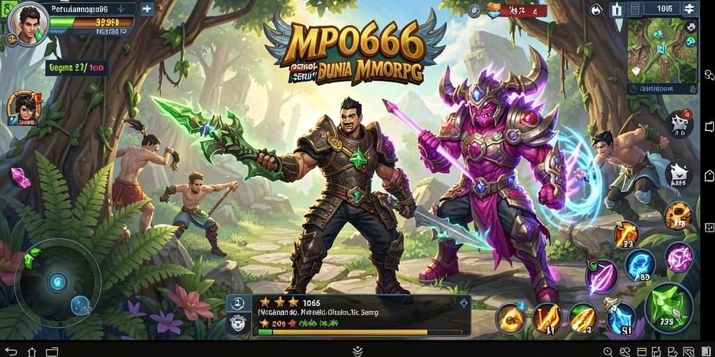 Screenshot gameplay MPO666 menunjukkan aksi seru dalam dunia MMORPG.