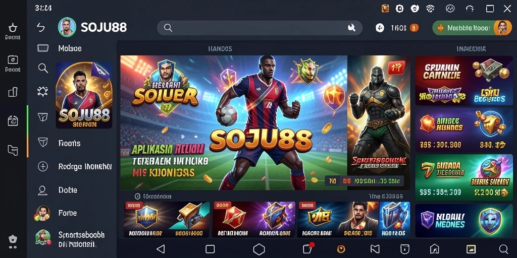 Screenshot gameplay SOJU88 menampilkan taruhan langsung yang seru.