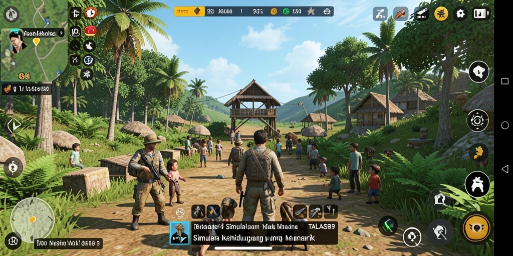 Tampilan gameplay simulasi interaktif di TALAS89 yang menarik.