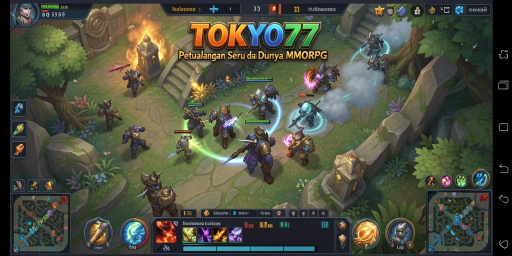 Screenshot gameplay TOKYO77 dengan aksi seru dalam pertempuran MMORPG.