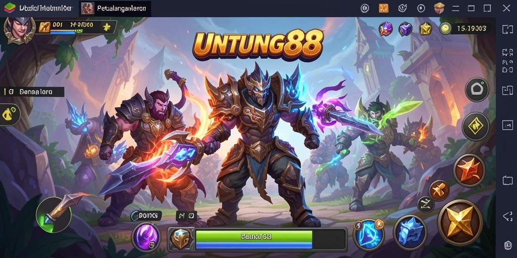 Tampilan gameplay seru di UNTUNG88 dengan aksi ARPG yang mendebarkan.